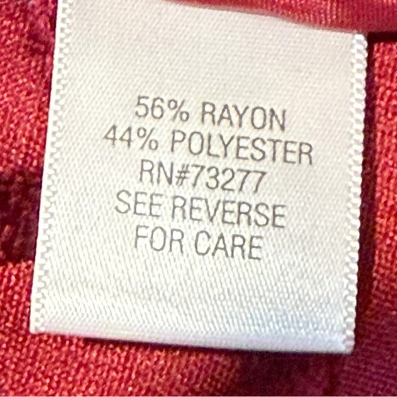 Croft & Barrow Jacquard Scroll Jacket Burgundy Button-Up XL Heritage Edit‎ - Picture 8 of 11